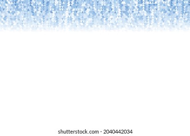 Polygonal blauer Mosaikhintergrund. Abstrakte Low-Poly-Vektorgrafik. Dreiecksmuster, Kopienraum. Template geometrisches Business Design mit Dreieck für Poster, Banner, Karte, Flyer.