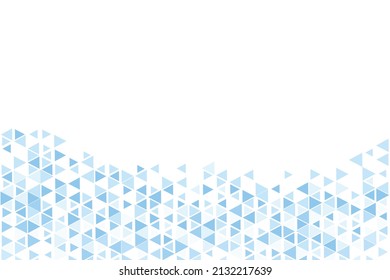 Fondo de mosaico azul poligonal. Resumen de la ilustración vectorial de polos bajos. Patrón triangular, espacio de copia. Diseño de negocio geométrico de plantilla con triángulo para afiche, banner, tarjeta, volante.