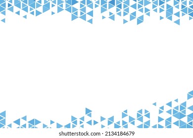 Polygonal blue mosaic background. Abstract low poly vector illustration. Triangular pattern, copy space. Template geometric business design with triangle for poster, banner, card, flyer.