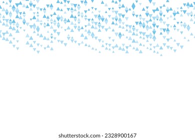 Polygonal blauer Mosaikhintergrund. Abstrakte Low-Poly-Vektorgrafik. Dreiecksmuster, Kopienraum. Template geometrisches Business Design mit Dreieck für Poster, Banner, Karte, Flyer.