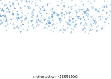 Polygonal blue mosaic background. Abstract low poly vector illustration. Triangular pattern, copy space. Template geometric business design with triangle for poster, banner, card, flyer.