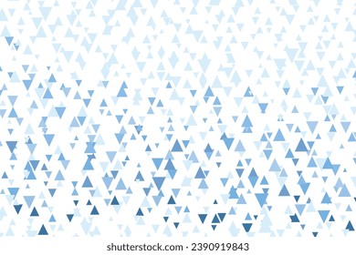 Polygonal blue mosaic background. Abstract low poly vector illustration. Triangular pattern, copy space. Template geometric business design with triangle for poster, banner, card, flyer.