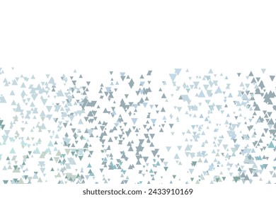 Fondo de mosaico azul poligonal. Ilustración abstracta baja del vector del poli. Patrón triangular, espacio de copia. Plantilla de diseño de negocios geométrico con triángulo para póster, banner, tarjeta, flyer.