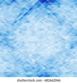 Polygonal Blue Mosaic Background, Creative Design Templates