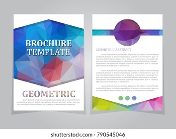 Polygonal brochure template