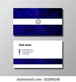 Polygonal Business Card Template for your work