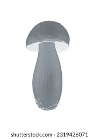 Polygonal champignon mushrooms Vector illustration drawn, toadstool, fly agaric, white toadstool, polygonal mushrooms isolated on white background. Vector icon illustration of mushroom champignon. 3D.