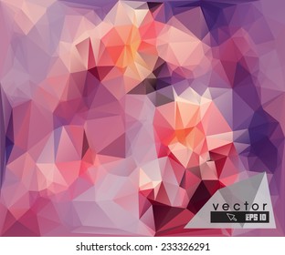 polygonal colorful backdrop for use in design interfaces