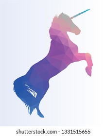 Polygonal Colorful Unicorn