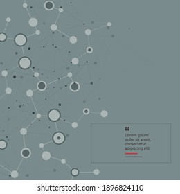 Polygonal connectivity. Abstract technology communication design innovation concept background