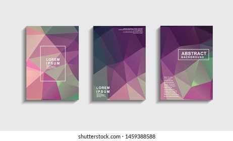 polygonal cover template for Brochure template layout design. Corporate business annual report, catalog, magazine, flyer mockup. Creative modern bright concept circle round shape