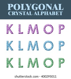Polygonal crystal alphabet, vector