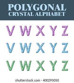 Polygonal crystal alphabet, vector
