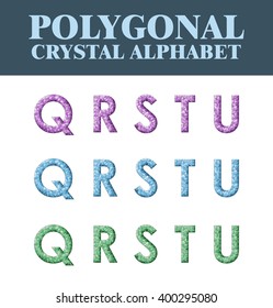 Polygonal crystal alphabet, vector
