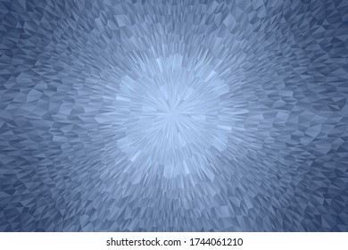 Polygonal dark blue mosaic background. Abstract low poly vector illustration. Triangular pattern  in halftone style. Template geometric business design with triangle for poster, banner, card, flyer.