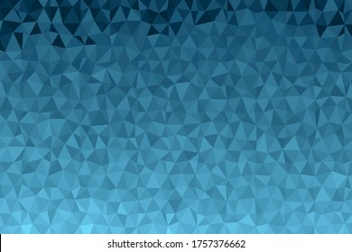 Fondo de mosaico azul oscuro poligonal. Resumen de la ilustración vectorial de polos bajos. Patrón triangular de estilo medio-tono. Diseño de negocio geométrico de plantilla con triángulo para afiche, banner, tarjeta, volante.