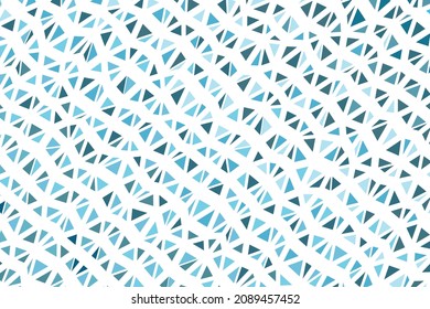 Polygonaler, dunkelblauer Mosaikhintergrund. Abstrakte Low-Poly-Vektorgrafik. Dreiecksmuster im Halbtonstil. Template geometrisches Business Design mit Dreieck für Poster, Banner, Karte, Flyer.