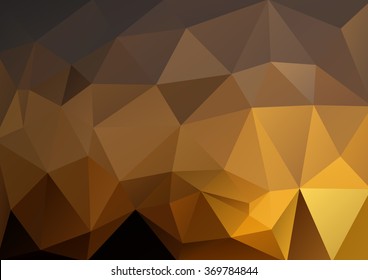 Polygonal Dark brown background