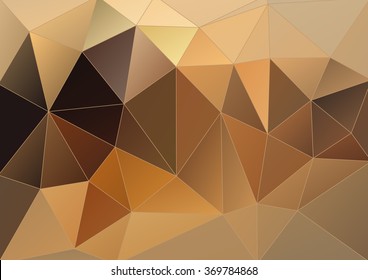 Polygonal Dark brown background