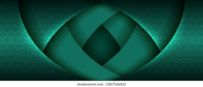 polygonal dark green overlay layers geometric background exclusive design shape graphic illustration pattern