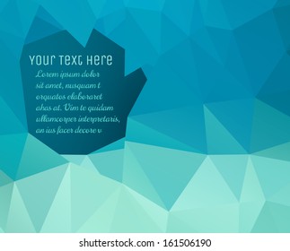 Polygonal design / Abstract geometric background