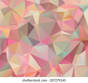 Polygonal design / abstract geometrical background mosaic wallpaper. Clean and modern design style 