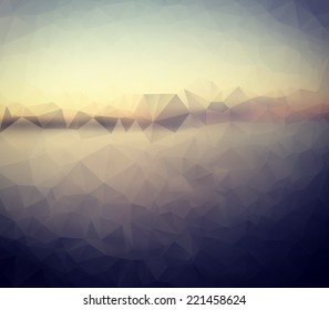 Polygonal design / abstract geometrical background mosaic wallpaper. Clean and modern design style 