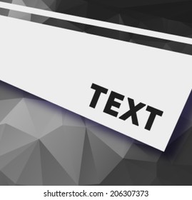 polygonal design / Abstract geometrical low poly background for web