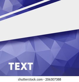 polygonal design / Abstract geometrical low poly background for web