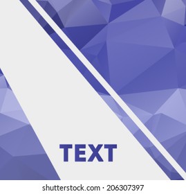 polygonal design / Abstract geometrical low poly background for web