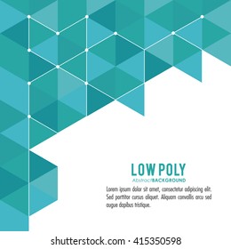 Polygonal design. Geometric shape design. , vector illustration