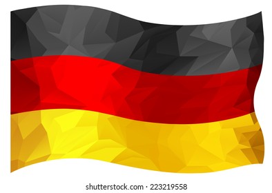 Polygonal design Germany flag 