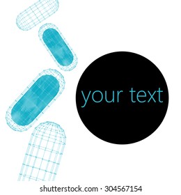 Polygonal design style letterhead and brochure.