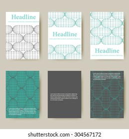 Polygonal design style letterhead and brochure.