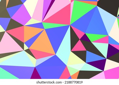  Diseño poligonal para su sitio web. Vector arcoiris multicolor mosaico abstracto fondo Ilustración abstracta brillante con un diseño elegante.
