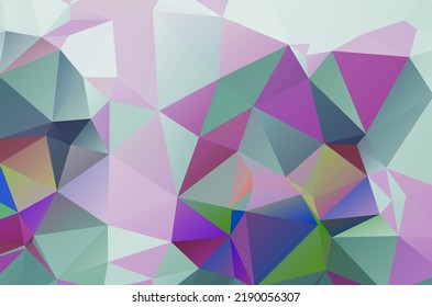  Diseño poligonal para su sitio web. Vector arcoiris multicolor mosaico abstracto fondo Ilustración abstracta brillante con un diseño elegante.

