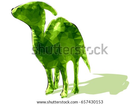polygonal dinosaur