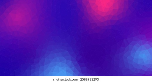 Polygonal Dreamscape in Cosmic Hues