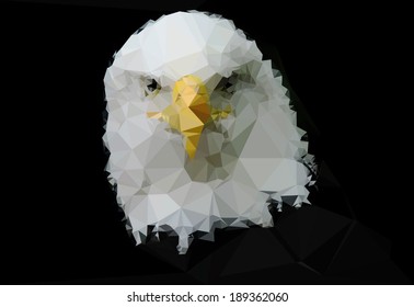 Polygonal Facing Eagle