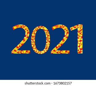 polygonal figures for design on a blue background. Vector illustration
