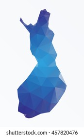 Polygonal Finland map