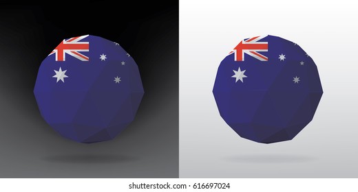 Polygonal Flag - Australia