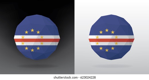 Polygonal Flag - Cape Verde