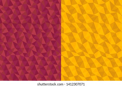 Polygonal flag of Rome, Italy in low poly style vector illustration 