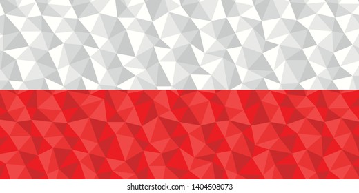Polygonal flag of Thuringia, Germany national symbol background low poly style vector illustration eps
