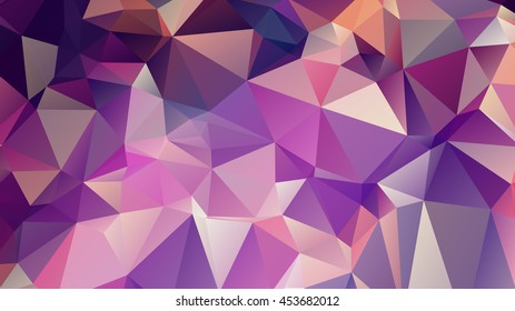 Polygonal flower background