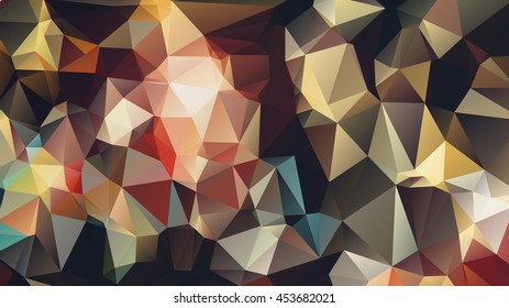 Polygonal flower background