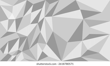 Fondo abstracto geométrico poligonal blanco gris