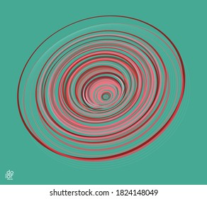 Polygonal geometric abstract vector object. Computer modeling for math or chemistry. Transparent colored parts surface structure overlapping under wire frame shape. Isolated futuristic symbol.