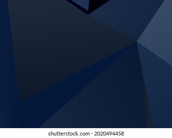 Polygonal geometric background. Dark blue colour, Vector illustration